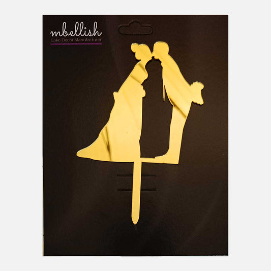 Couples Arcrylic Cake Topper, Size - Medium, Pack of 1, SKU-TR10838