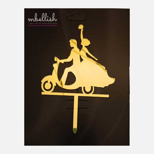Couples Arcrylic Cake Topper, Size - Medium, Pack of 1, SKU-TR10839