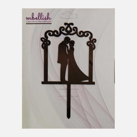 Couples Arcrylic Cake Topper, Size - Medium, Pack of 1, SKU-TR10844