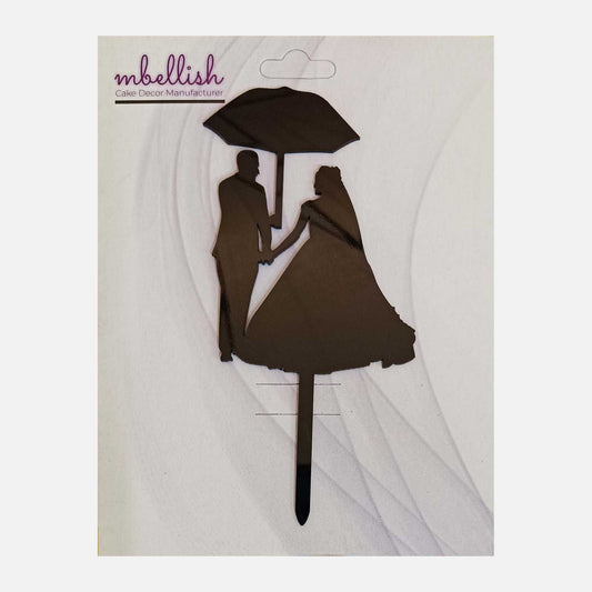 Couples Arcrylic Cake Topper, Size - Medium, Pack of 1, SKU-TR10847