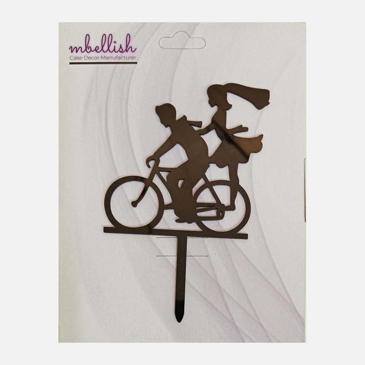 Couples Arcrylic Cake Topper, Size - Medium, Pack of 1, SKU-TR10850