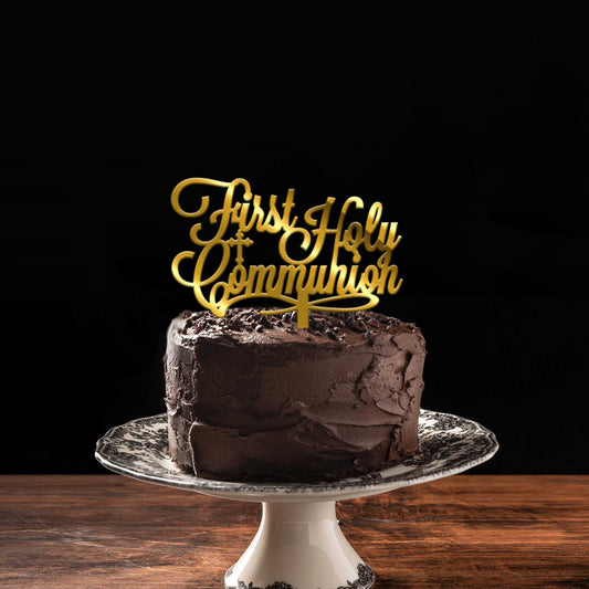 First Holy Communion Cake Topper, Size - Medium, Pack of 1, SKU-TR10861