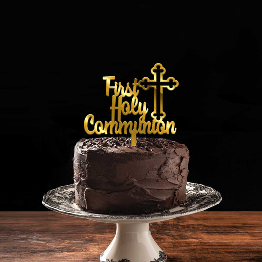 First Holy Communion Cake Topper, Size - Medium, Pack of 1, SKU-TR10862