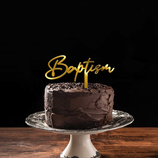 Baptism Cake Topper, Size - Medium, Pack of 1, SKU-TR10864