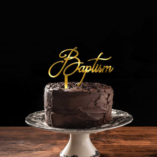 Baptism Cake Topper, Size - Medium, Pack of 1, SKU-TR10866