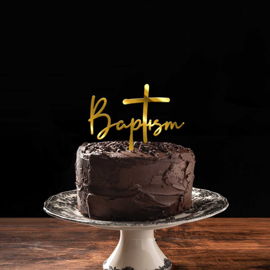 Baptism Cake Topper, Size - Medium, Pack of 1, SKU-TR10867