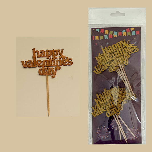 Happy Valentine's Day Glitter Tags, Size - Small, Pack of 10, Sku - TR11281