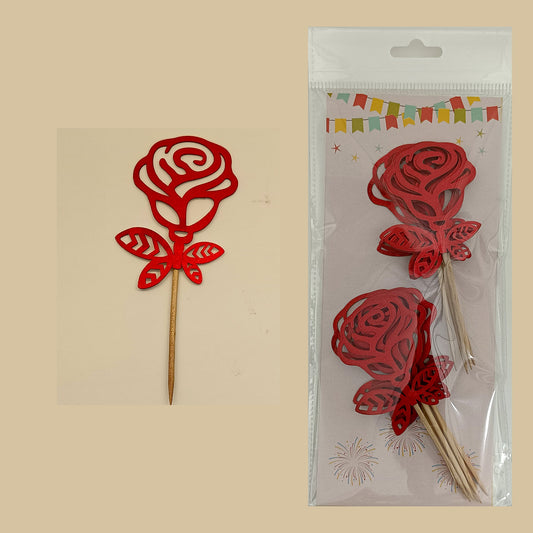 Rose Glitter Tags, Size - Small, Pack of 10, Sku - TR11285