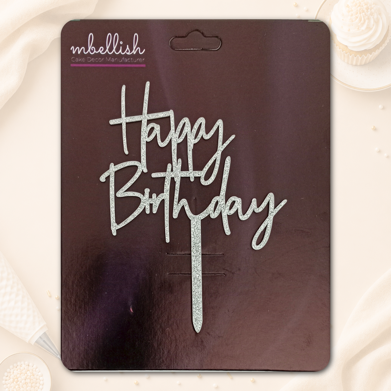 Signature Style Birthday Acrylic Cake Toppers – Medium (4 Inch) Assorted Pack of 10
